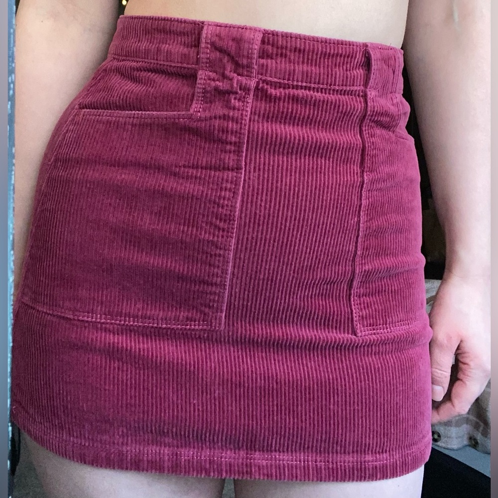 Forever 21 Velvet Mini Skirt